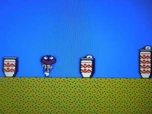 Brother carries a Bigface item in DDP.  In SMB2, Brother was changed to Toad and the controversial Bigface became a turtle shell.  