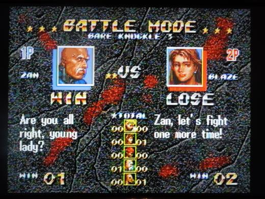 2 Player Battle Mode is well-executed here, with the game keeping track of win/loss records.